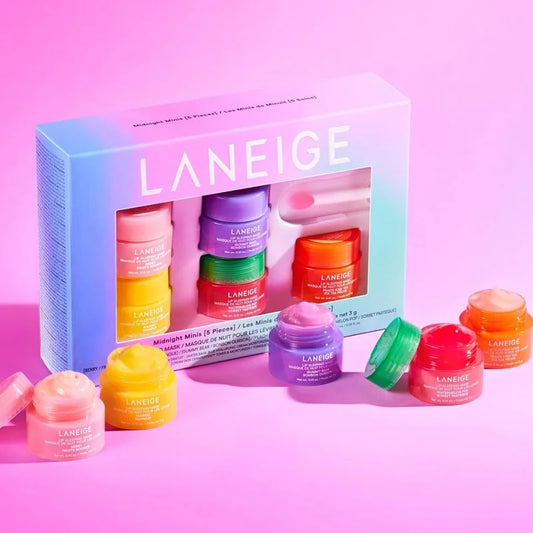 Laneige Midnight Minis Lip Sleeping Mask Set (5 Pieces) With Lip Spatula