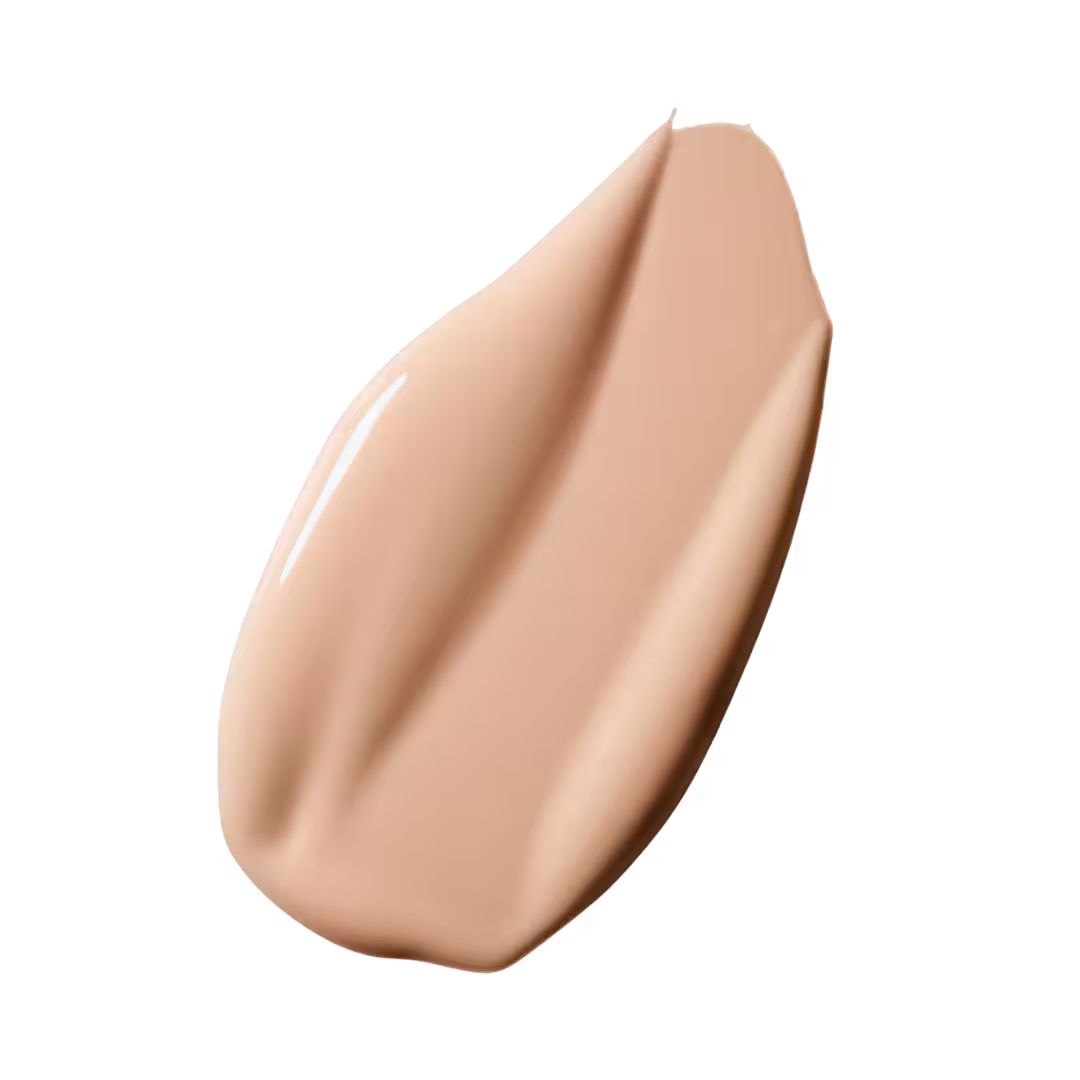 Beige cosmetic swatch on a white background