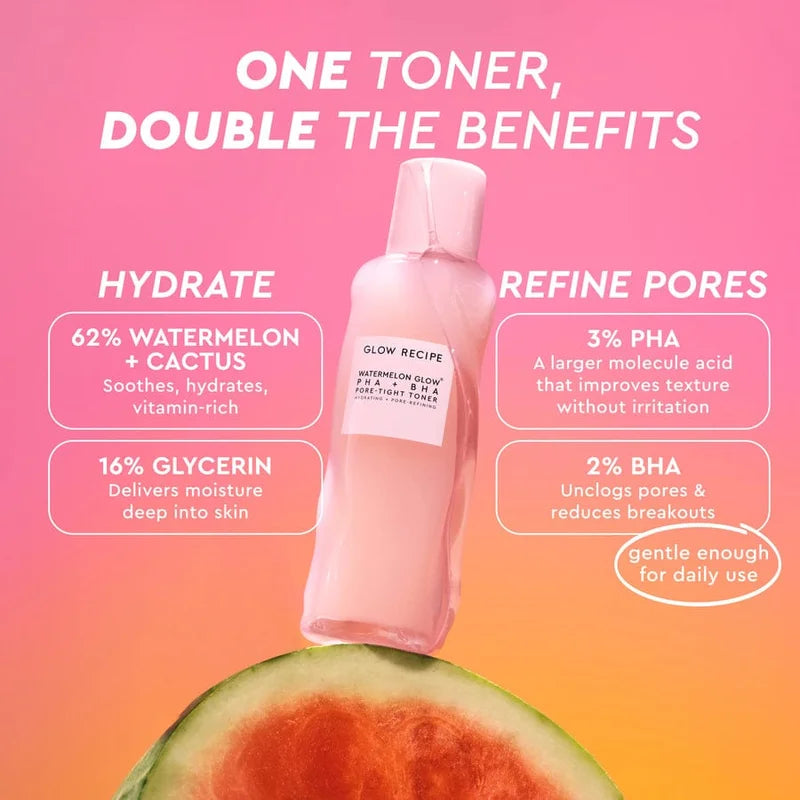 GLOW RECIPE Watermelon Glow PHA + BHA Pore-Tight Toner