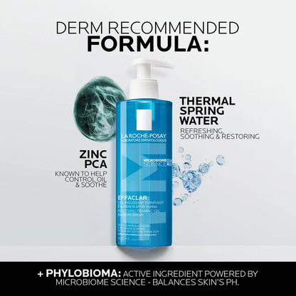 La Roche-Posay Effaclar Purifying Foaming Gel Cleanser For Oily Sensitive Skin 400ml
