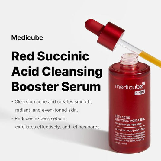 Medicube Red Acne Succinic Acid Peel 40g - GlossyGlams