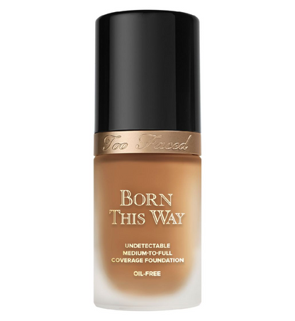 Too Faced Born This Way foundation bottle on a white background